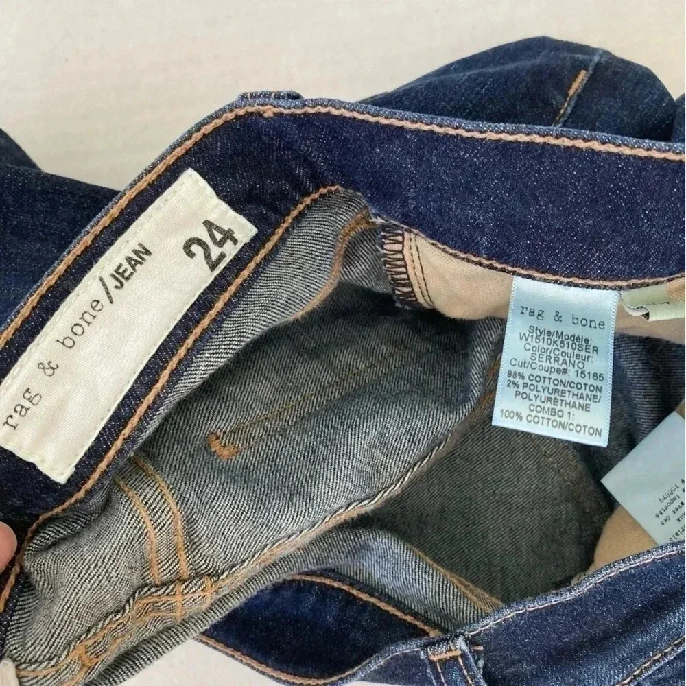 Rag & Bone Kylie Crop Jeans Serrano Size 24 - Picture 5 of 14